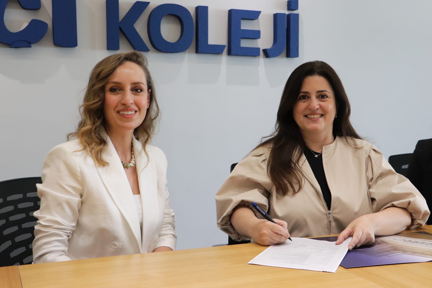 The moment the partnership document is signed
