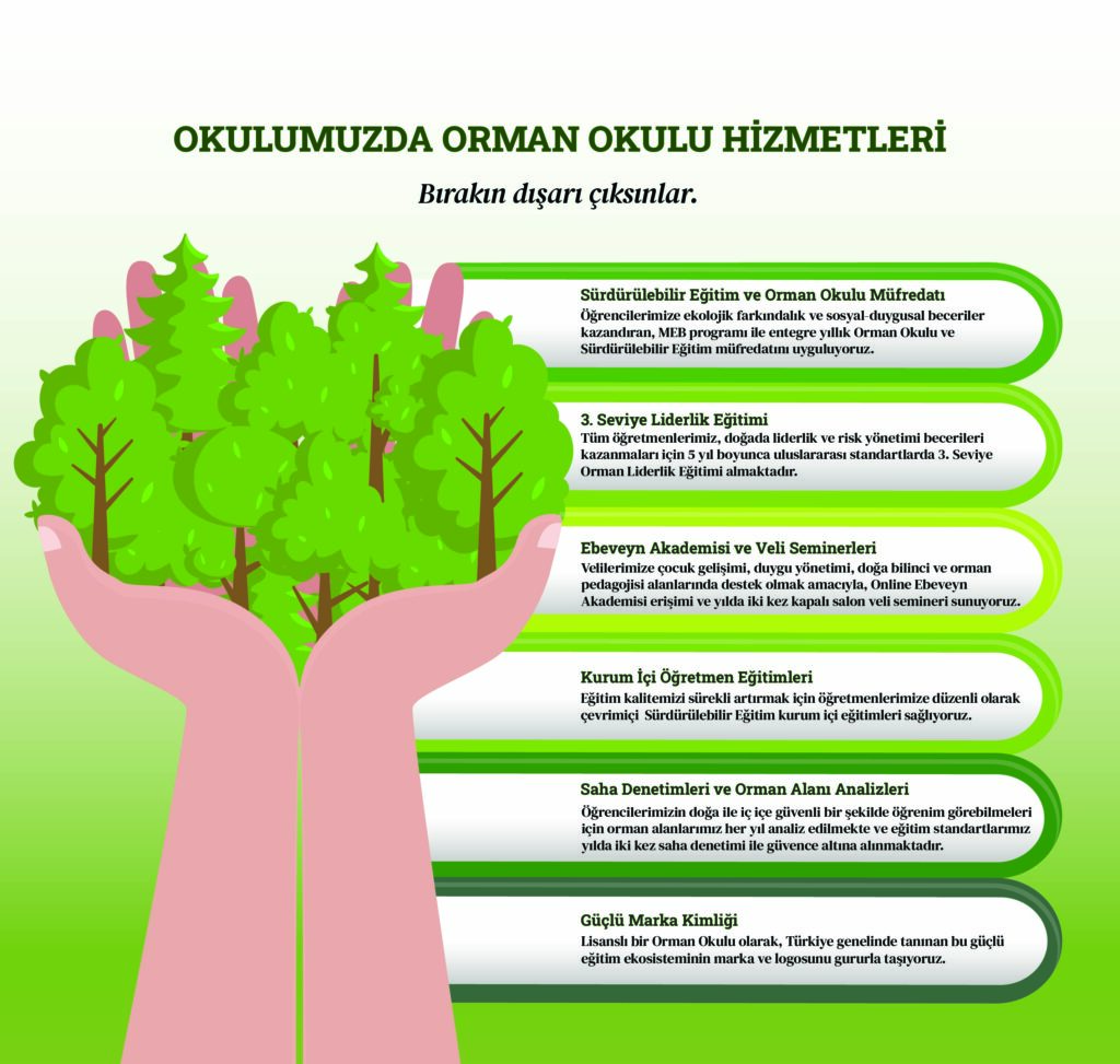 Orman Okulu üye okul panosu